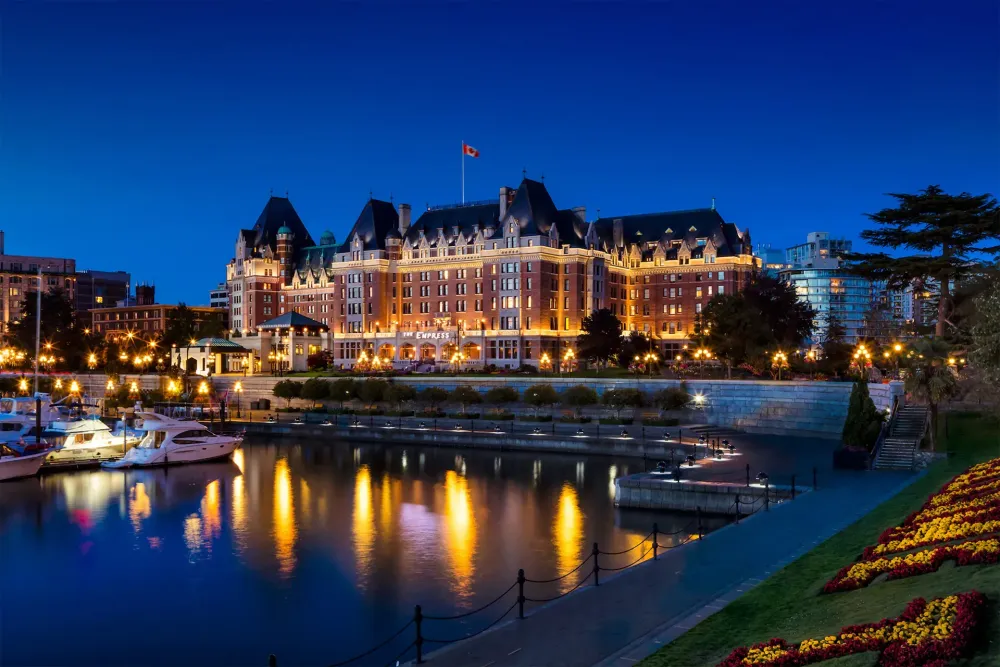 Fairmont Empress Exterior Night Shot